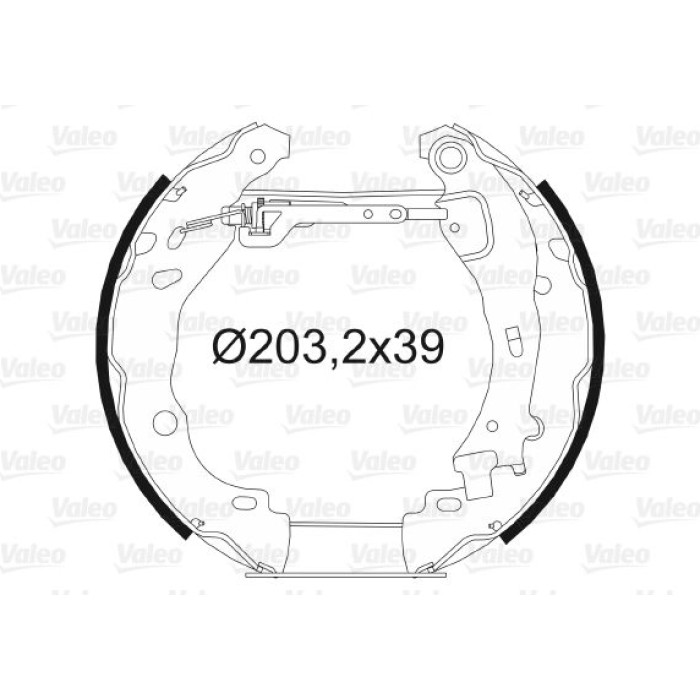 Valeo Bremsbacken 554871 Valeo Bremsbacken 554871