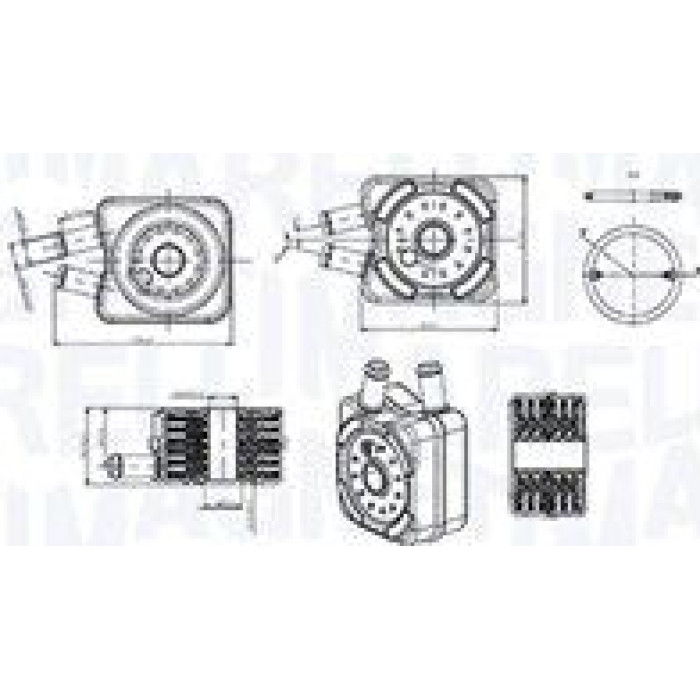 Magneti Marelli Ölkühler RO0036 - Motoröl