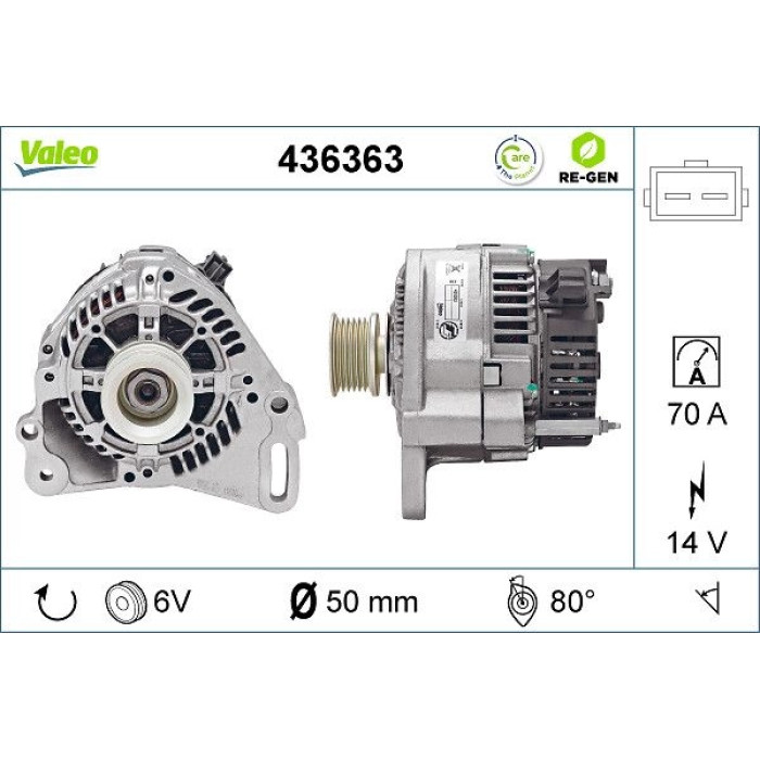 Valeo Lichtmaschine 436363 Valeo Lichtmaschine 436363