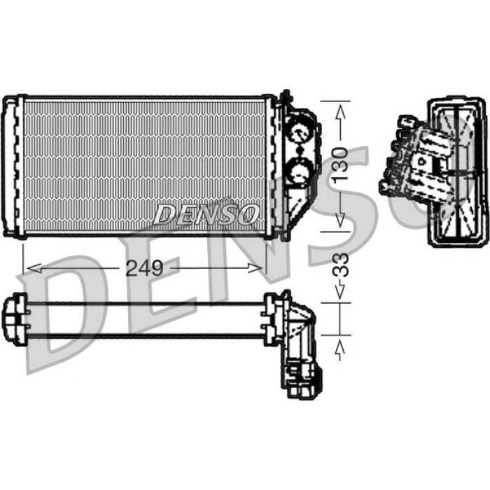 Denso Wärmetauscher DRR21002 Denso Wärmetauscher DRR21002