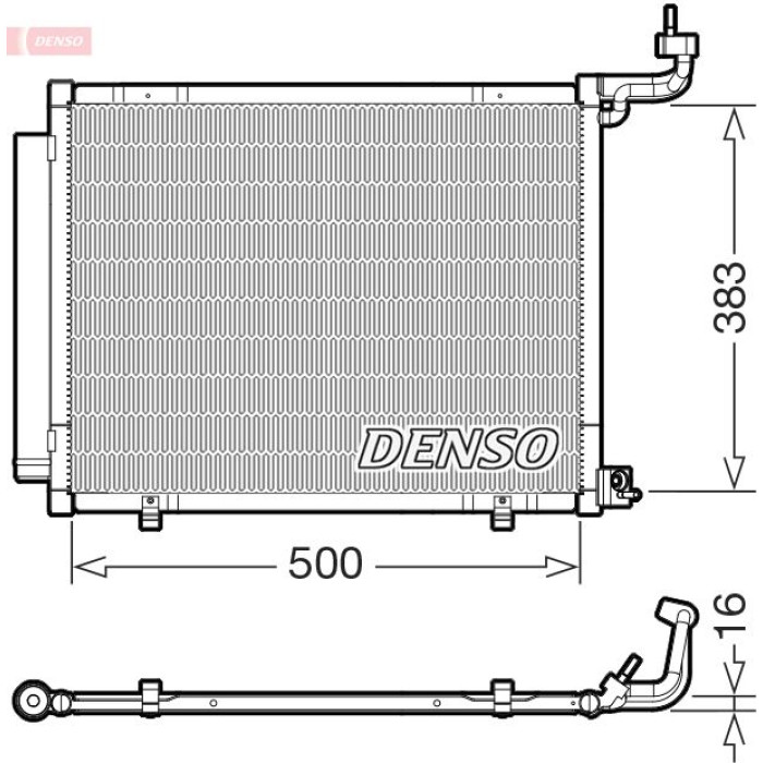 Denso Klimakondensator DCN10058 Denso Klimakondensator DCN10058