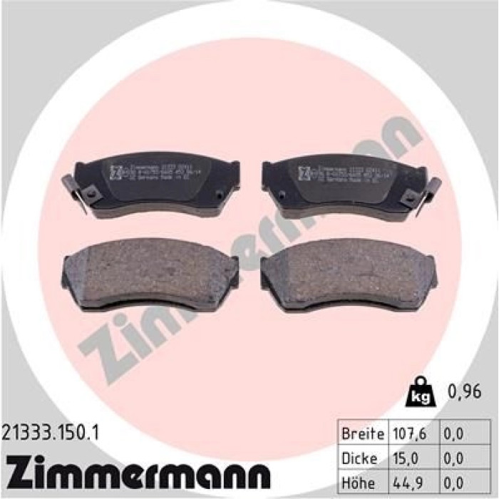 ZIMMERMANN Bremsbeläge 21333.150.1