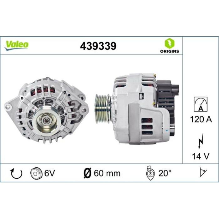 439339 Valeo Lichtmaschine 439339 439339 Valeo Lichtmaschine 439339