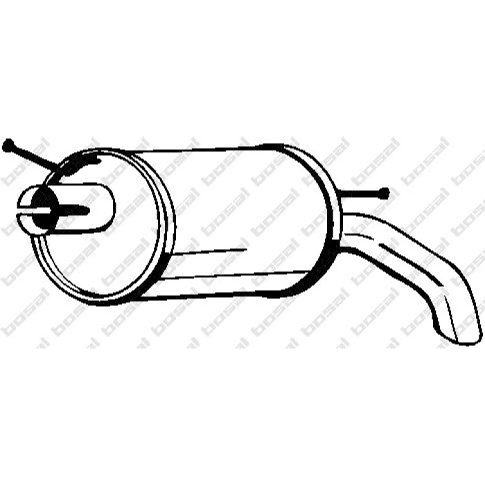 Bosal Schalldämpfer 154-511 Bosal Schalldämpfer 154-511