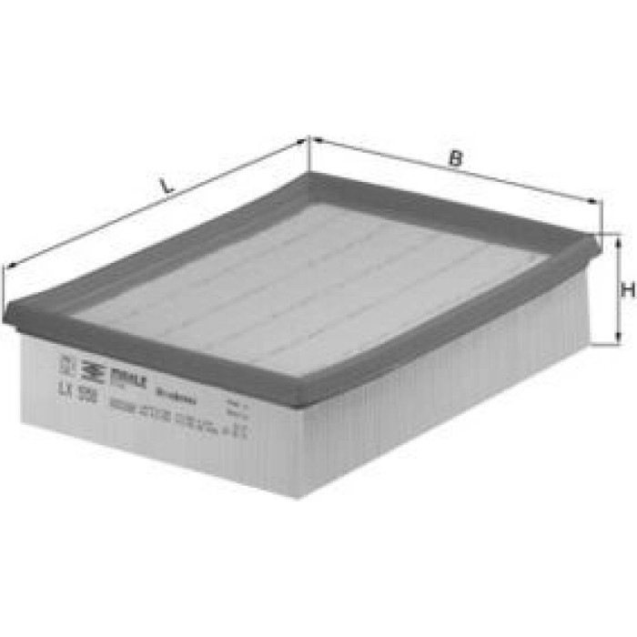 MAHLE Luftfilter LX 598 MAHLE Luftfilter LX 598