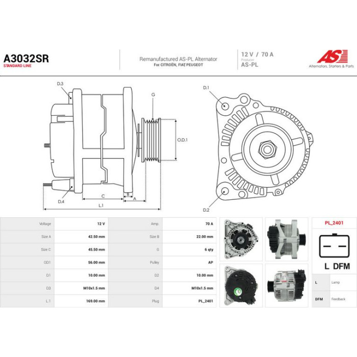 AS-PL Generator A3032SR AS-PL Generator A3032SR