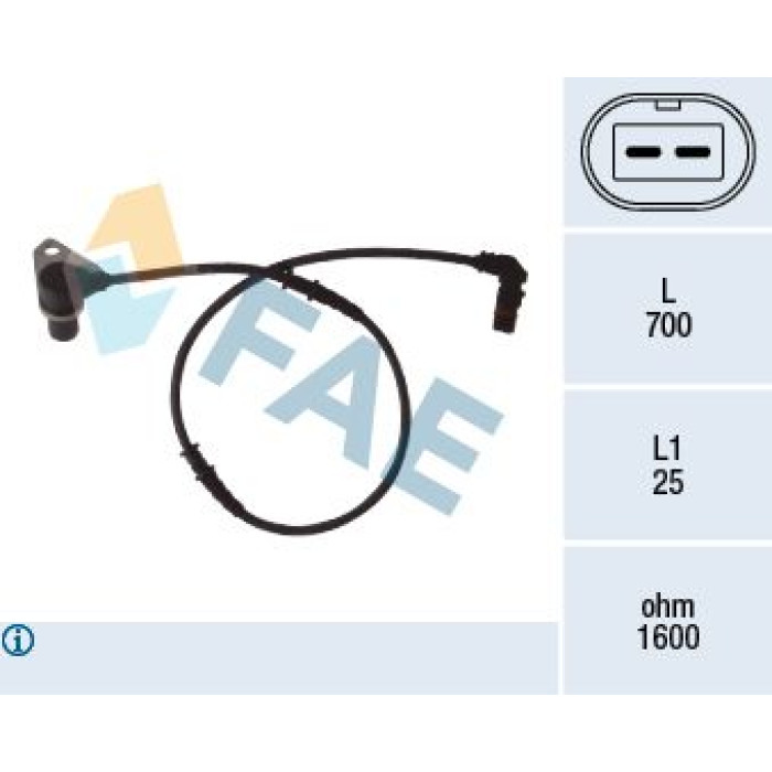 FAE Sensor, Raddrehzahl 78073 FAE Sensor, Raddrehzahl 78073