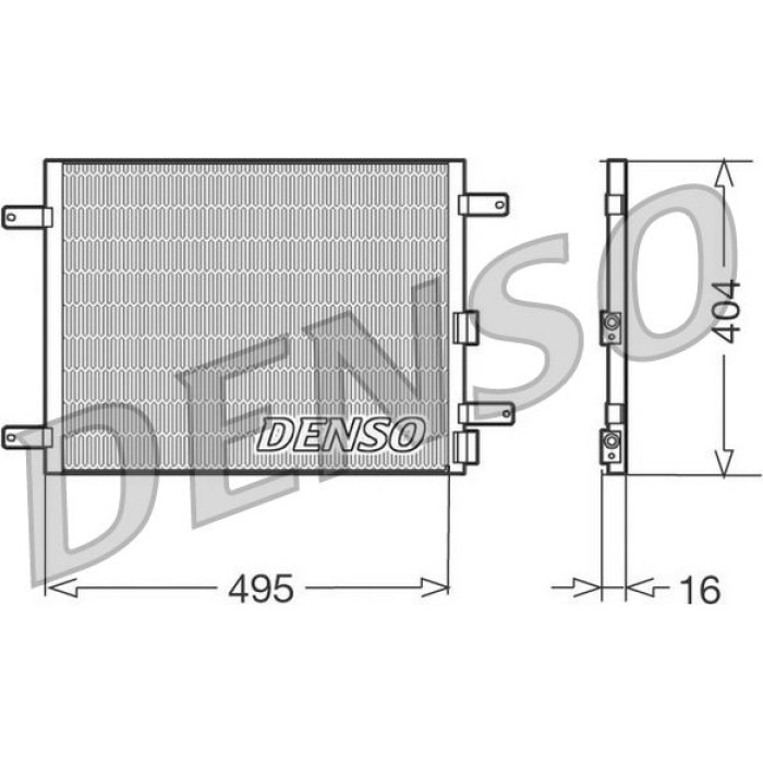Denso Klimakondensator DCN01023 Denso Klimakondensator DCN01023