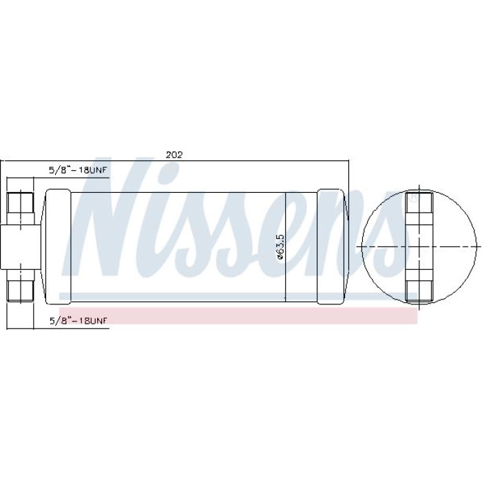 Nissens Klimaanlagentrockner LKW 95626 Nissens Klimaanlagentrockner LKW 95626