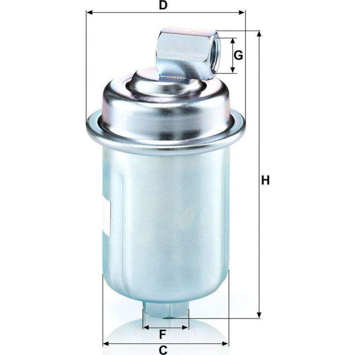MANN-FILTER Kraftstofffilter WK 614/44 MANN-FILTER Kraftstofffilter WK 614/44
