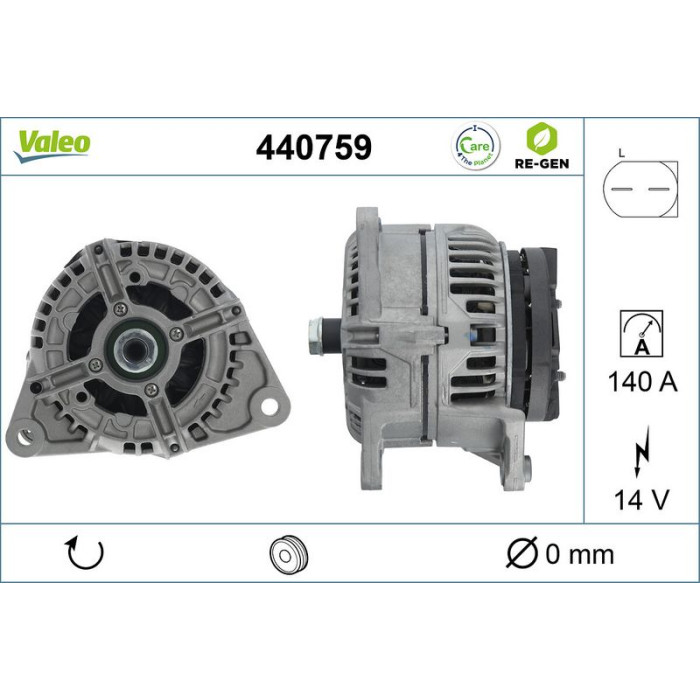 Valeo Lichtmaschine 440759 Valeo Lichtmaschine 440759