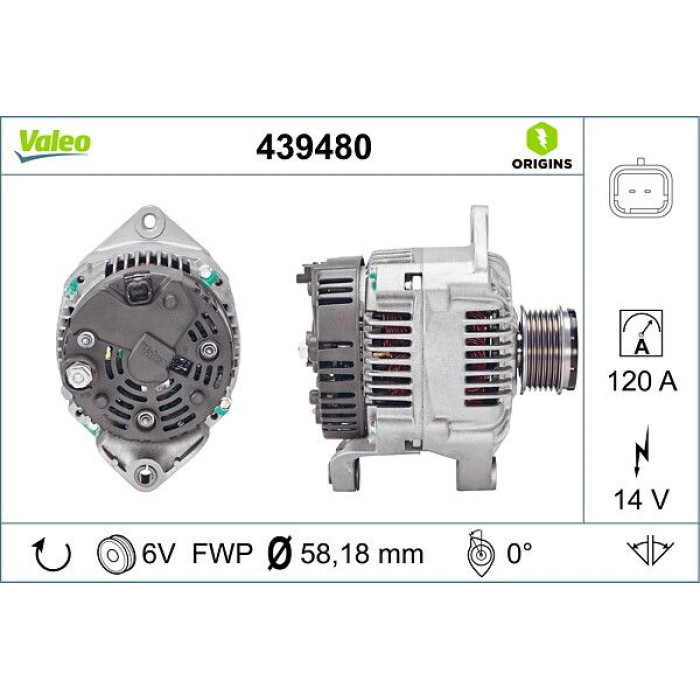 Valeo Lichtmaschine 439480 Valeo Lichtmaschine 439480