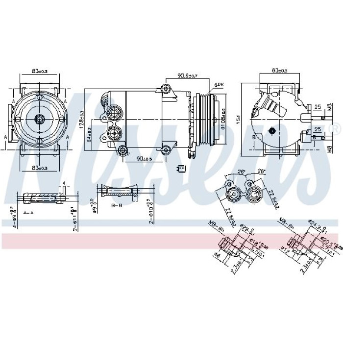 Nissens Klimakompressor PKW 890216