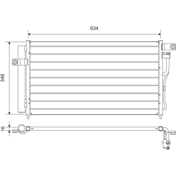 Valeo Klimakondensator 812668 Valeo Klimakondensator 812668