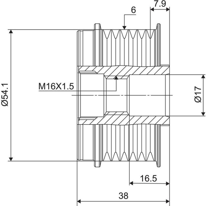 Valeo Lichtmaschinenfreilauf 588006 Valeo Lichtmaschinenfreilauf 588006