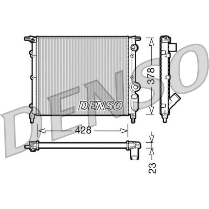 Denso Motorkühler DRM23004 Denso Motorkühler DRM23004