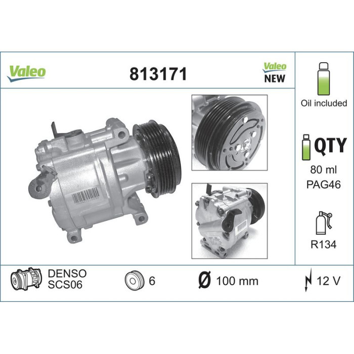 Valeo Kompressor 813171 Valeo Kompressor 813171