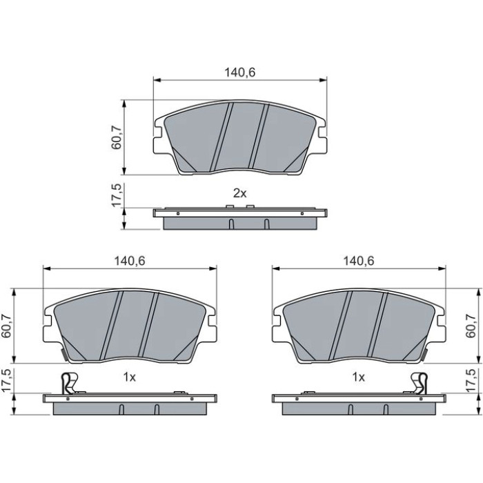 0 986 460 076 Bosch Bremsbelag 0 986 460 076 0 986 460 076 Bosch Bremsbelag 0 986 460 076