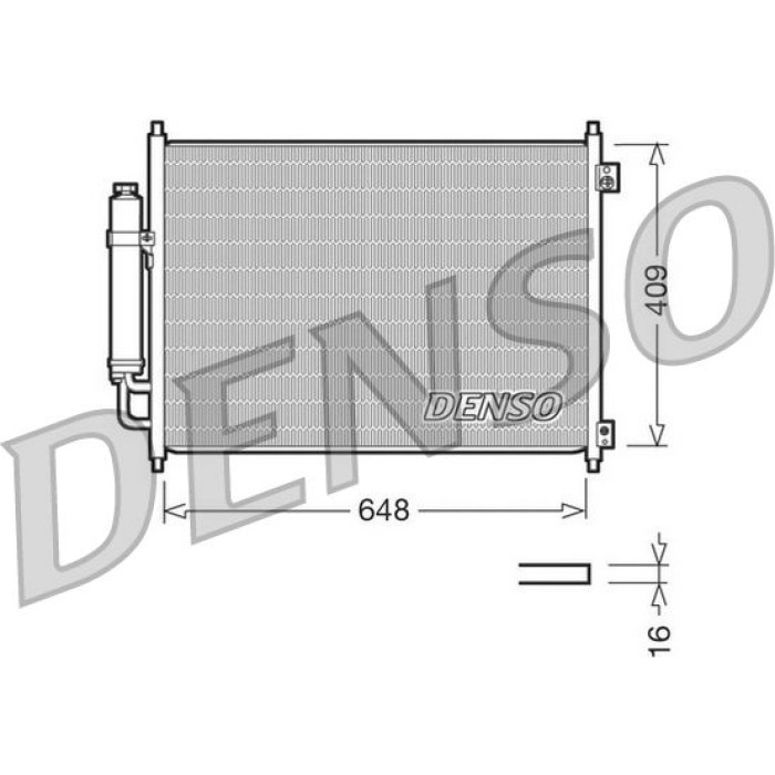 Denso Klimakondensator DCN46001 Denso Klimakondensator DCN46001