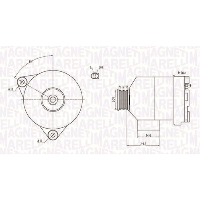 Magneti Marelli Lichtmaschine 063731872010 Magneti Marelli Lichtmaschine 063731872010