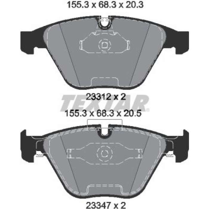 Textar Bremsbelagsatz 2331207 Textar Bremsbelagsatz 2331207