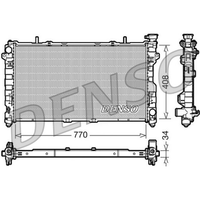 Denso Motorkühler DRM06012 Denso Motorkühler DRM06012