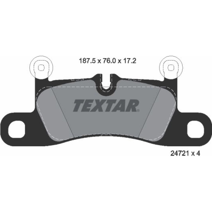 Textar Bremsbelagsatz 2472101 Textar Bremsbelagsatz 2472101