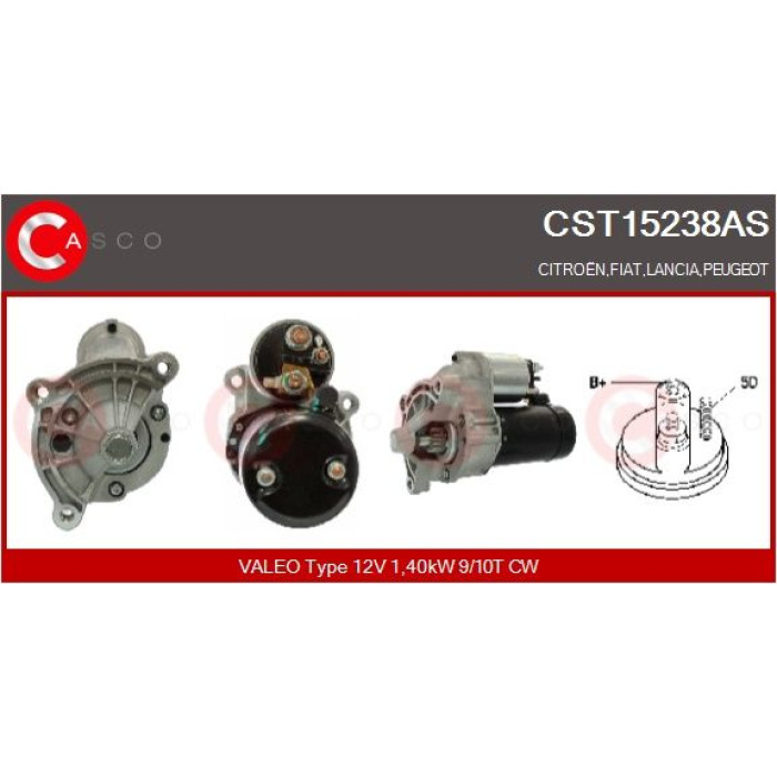 CASCO Anlasser CST15238AS CASCO Anlasser CST15238AS