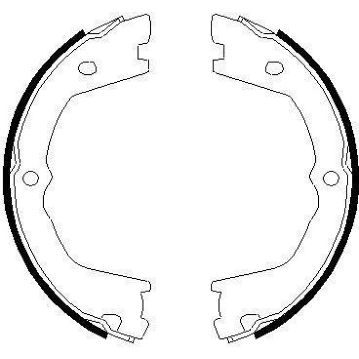 Textar Handbremsbackensatz 91074900 Textar Handbremsbackensatz 91074900