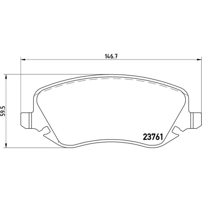 BREMBO Bremsklötze VA P 23 088