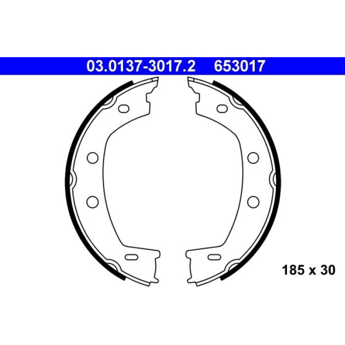 ATE Bremsbacken 03.0137-3017.2 ATE Bremsbacken 03.0137-3017.2