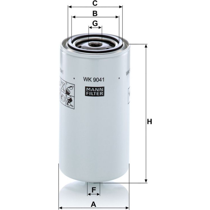 MANN-FILTER Industriefilter WK 9041 x MANN-FILTER Industriefilter WK 9041 x