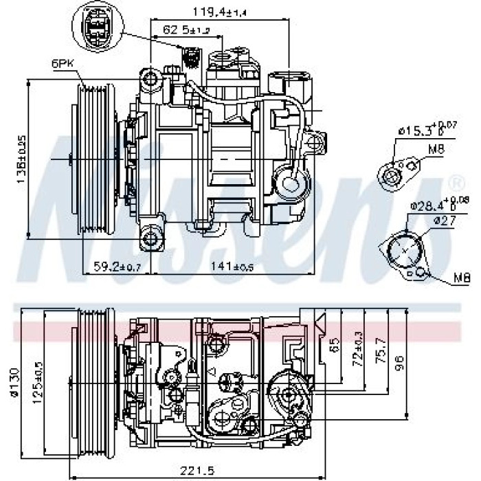Nissens Klimakompressor PKW 89236 Nissens Klimakompressor PKW 89236