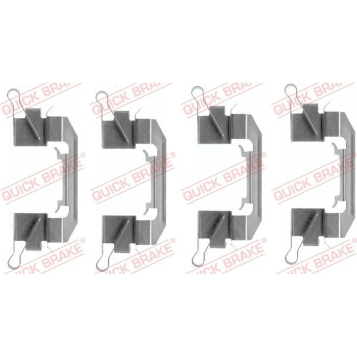 Quick Brake Montagesatz für Bremsbeläge 109-1626 Quick Brake Montagesatz für Bremsbeläge 109-1626