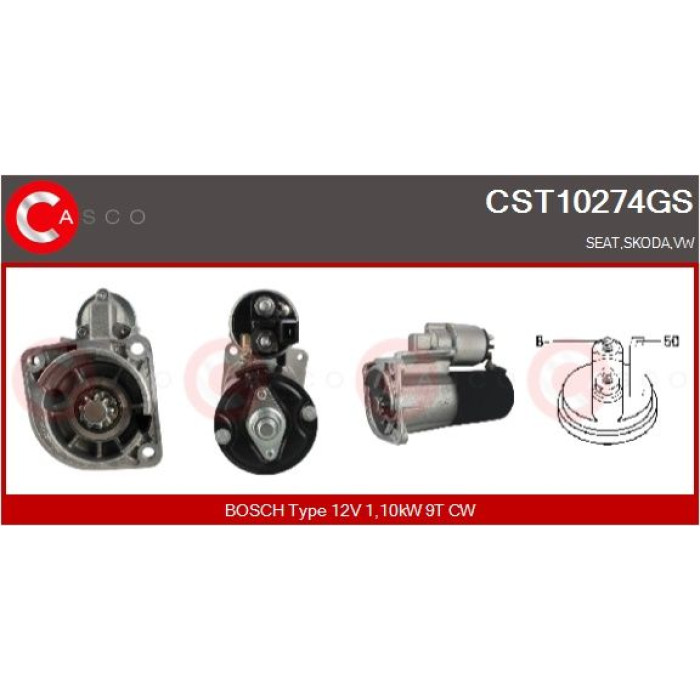 CASCO Anlasser CST10274GS