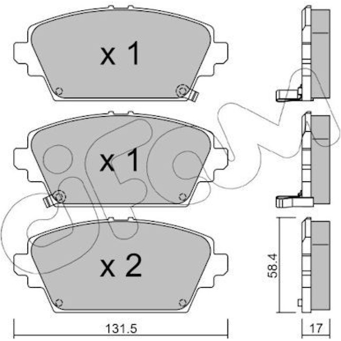 CIFAM Bremsbelagsatz, Scheibenbremse 822-464-1 CIFAM Bremsbelagsatz, Scheibenbremse 822-464-1