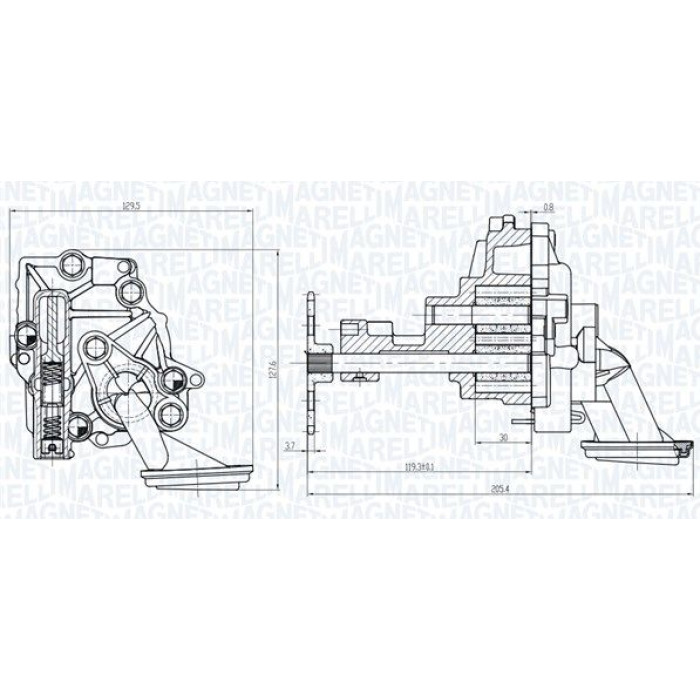 Magneti Marelli Ölpumpe 351516000145 Magneti Marelli Ölpumpe 351516000145