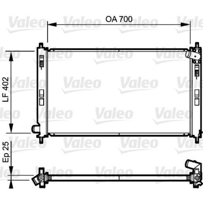 Valeo Motorkühler 735200 Valeo Motorkühler 735200