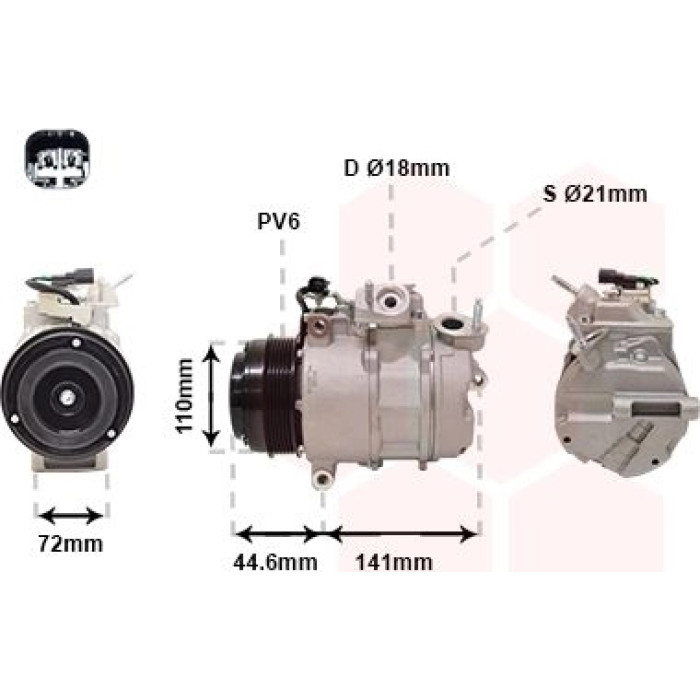 1801K719 Van Wezel Klimakompressor 1801K719 1801K719 Van Wezel Klimakompressor 1801K719