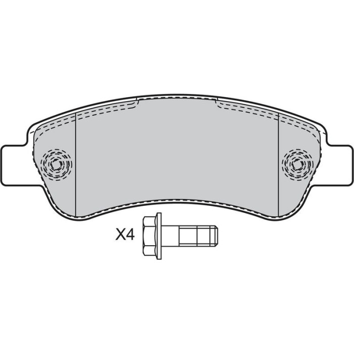 Valeo Bremsbelagsatz 598892 Valeo Bremsbelagsatz 598892