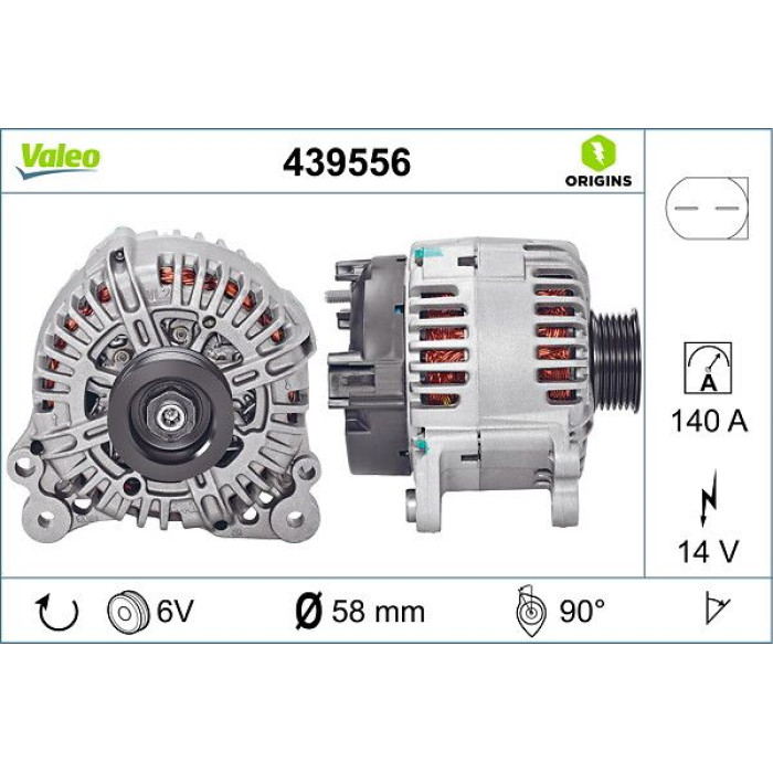 Valeo Lichtmaschine 439556 Valeo Lichtmaschine 439556