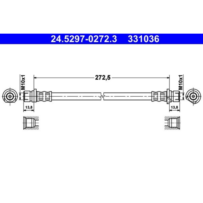 ATE Bremsschlauch 24.5297-0272.3 ATE Bremsschlauch 24.5297-0272.3