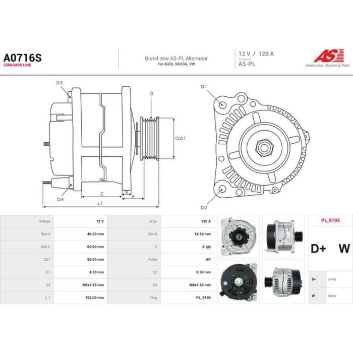 AS-PL Generator A0716S AS-PL Generator A0716S