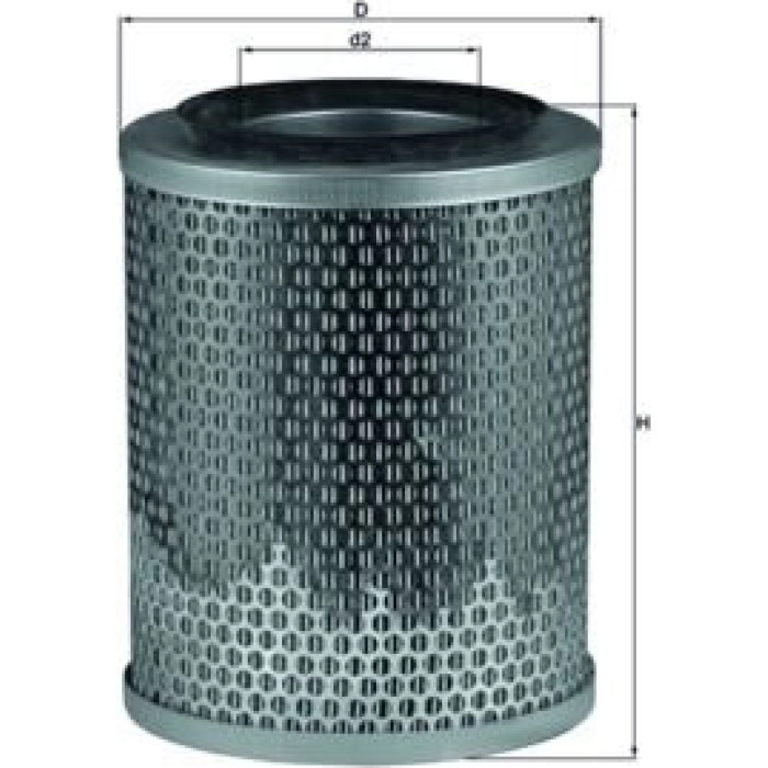 LX 196 MAHLE Luftfilter LX 196, Filtereinsatz, Höhe 209,5 mm – u. a. für Deutz-Fahr D07, D06, Fendt Farmer – OE Nummer 1499756 - l LX 196 MAHLE Luftfilter LX 196, Filtereinsatz, Höhe 209,5 mm – u. a. für Deutz-Fahr D07, D06, Fendt Farmer – OE Nummer 1499756 - l
