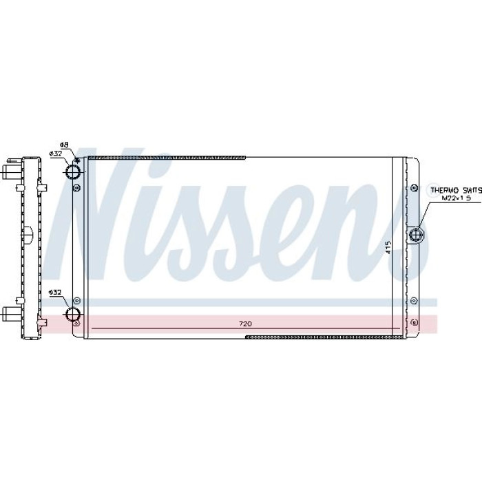 Nissens Wasserkühler PKW 65301 Nissens Wasserkühler PKW 65301
