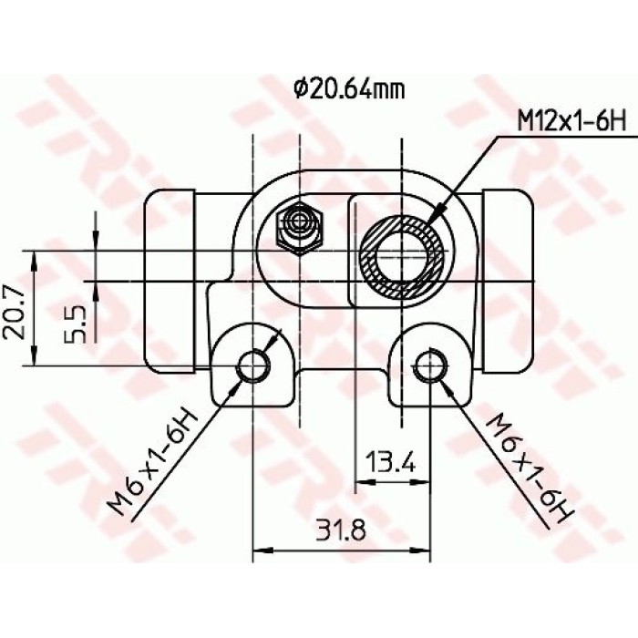 TRW Radbremszylinder BWF288 TRW Radbremszylinder BWF288