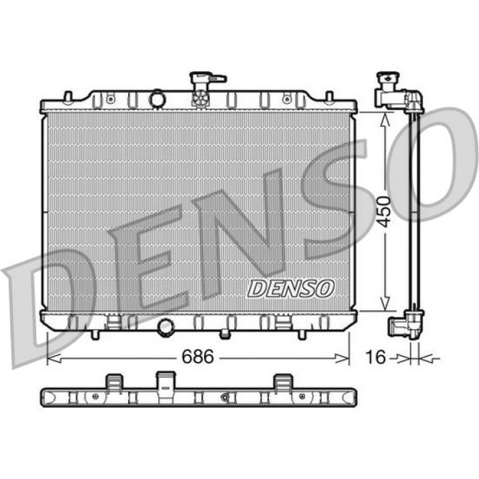 Denso Motorkühler DRM46009