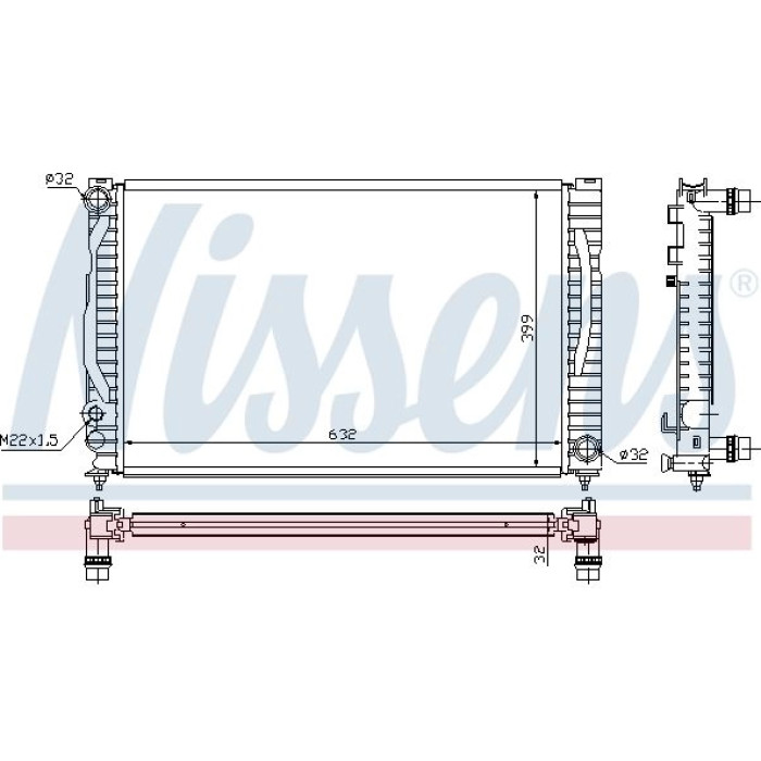 Nissens Wasserkühler PKW 60497 Nissens Wasserkühler PKW 60497