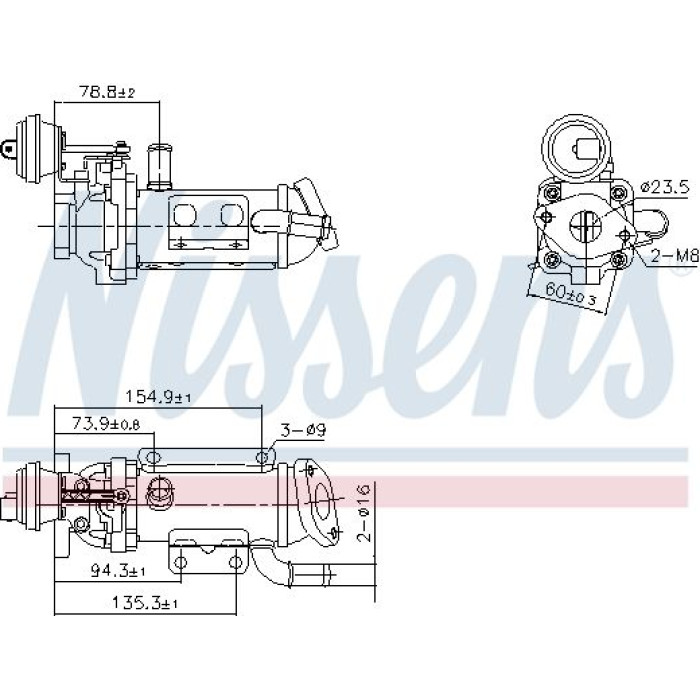 Nissens AGR-Kühler 989289 Nissens AGR-Kühler 989289