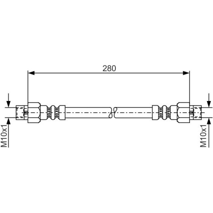 Bosch Bremsschlauch 1987476234 Bosch Bremsschlauch 1987476234
